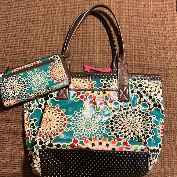 Fossil Key-Per Shoulder Bag with Matching Zip Around Wallet - Picture 2 of 9